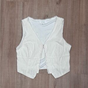 Kirious Cream Sleeveless Corset Top 100% Cotton